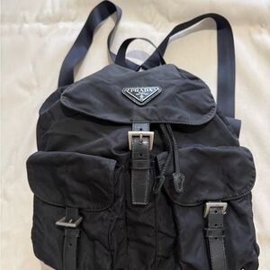Prada Dark Nylon Backpack